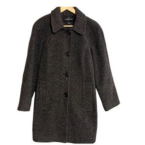 Beautiful London Fog Wool PeaCoat, Large, Grey